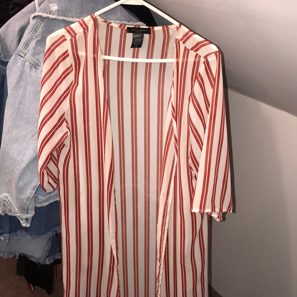 Cardigan striped, light material